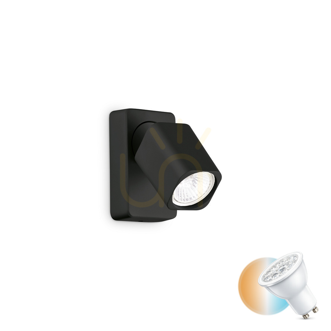 Verifica Aplică perete Ideallux Rudy AP1 Square negru GU10 321530 Aplică perete Ideallux Rudy AP1 Square negru GU10 321530