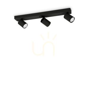 Plafonieră Ideallux Rudy PL3 Round negru 54 cm GU10 3x35W 229058 2 Plafonieră Ideallux Rudy PL3 Round negru 54 cm GU10 3x35W 229058 small 2