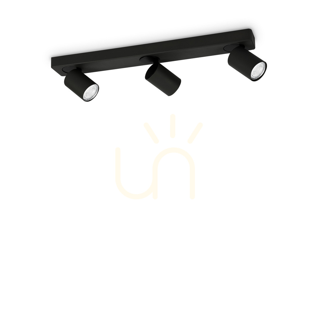 previzualizare Plafonieră Ideallux Rudy PL3 Round negru 54 cm GU10 3x35W 229058 Plafonieră Ideallux Rudy PL3 Round negru 54 cm GU10 3x35W 229058