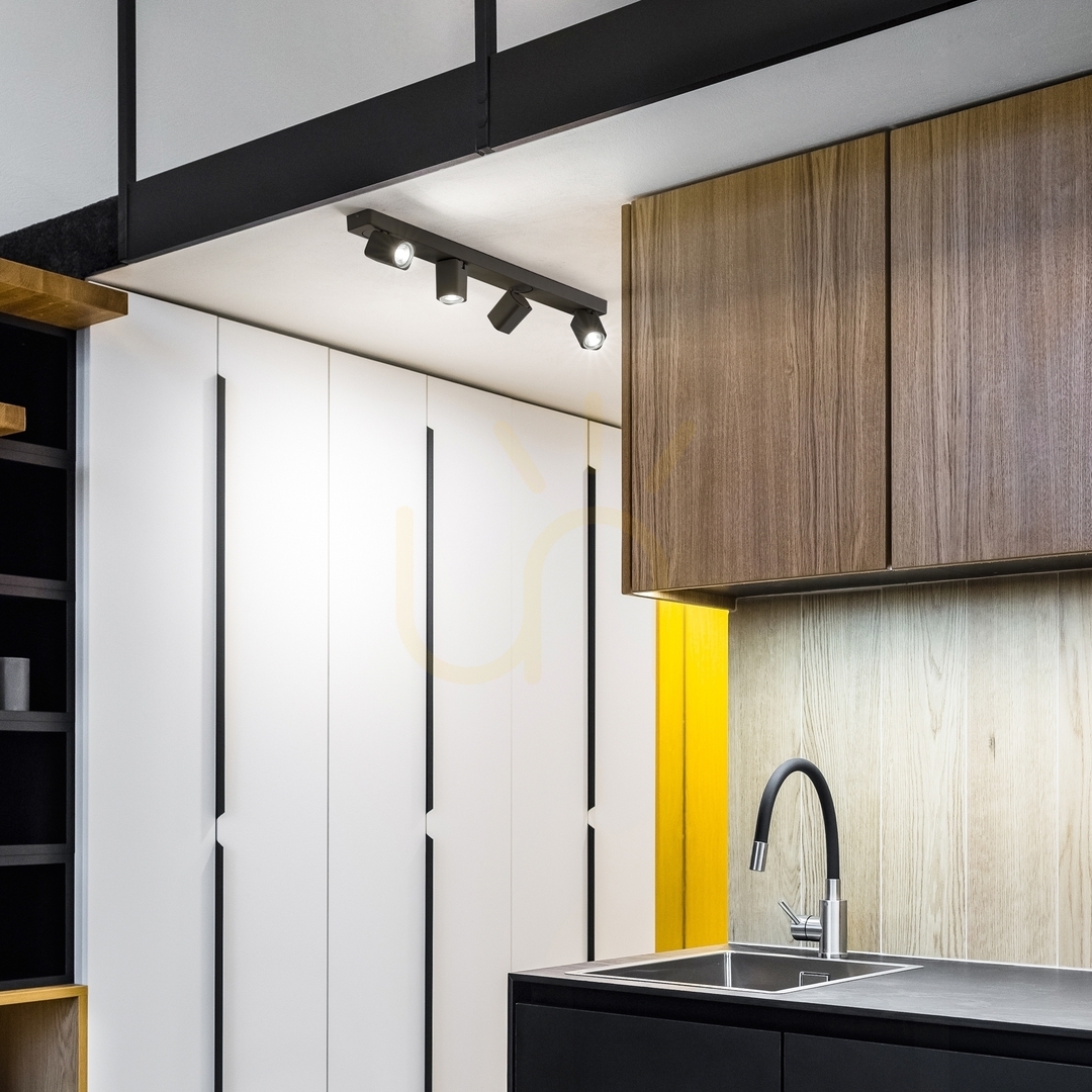 Vedere Plafoniera Ideallux Rudy PL4 Square Nero negru 4xGU10 76 cm 321523 Plafoniera Ideallux Rudy PL4 Square Nero negru 4xGU10 76 cm 321523