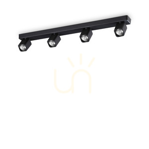 Plafoniera Ideallux Rudy PL4 Square Nero negru 4xGU10 76 cm 321523 6 Plafoniera Ideallux Rudy PL4 Square Nero negru 4xGU10 76 cm 321523 small 6