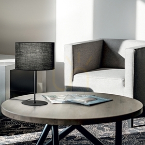 Lampă de masă Ideallux SET UP MTL1 BIG nichel metal E27 33 cm 259949 small 1