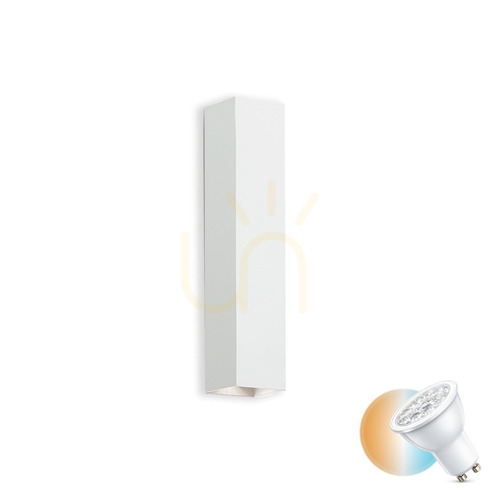 Verifica Aplică perete Ideallux LOOK albă 2xGU10 aluminiu 30 cm 126883