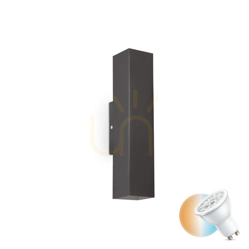Verifica Aplică perete Ideallux SKY AP2 NERO negru GU10 2x28W aluminiu 126890