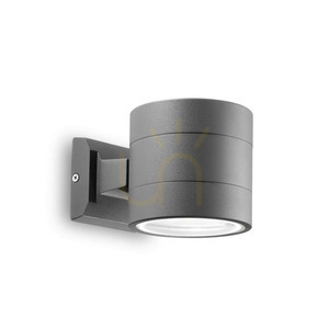 Aplică exterior Ideallux SNIF ROUND AP1 alb G9 IP44 aluminiu 144283 small 1