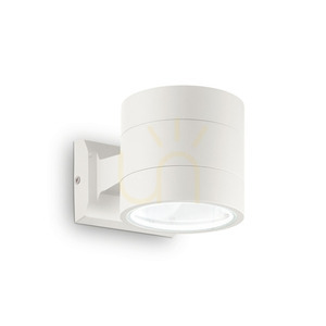 Aplică exterior Ideallux SNIF ROUND AP1 alb G9 IP44 aluminiu 144283 small 0