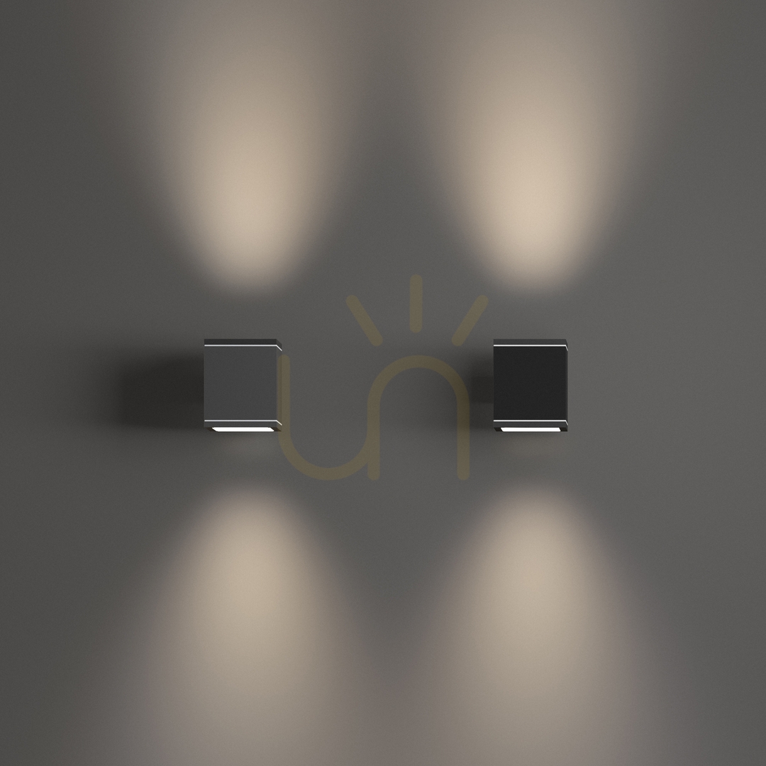 Afişa Aplică exterior Ideallux SNIF Square AP1 antracit aluminiu G9 121963 Aplică exterior Ideallux SNIF Square AP1 antracit aluminiu G9 121963
