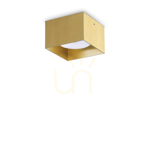 Verifica Plafonieră Ideallux Spike PL1 Square alamă GX53 10 cm 317502