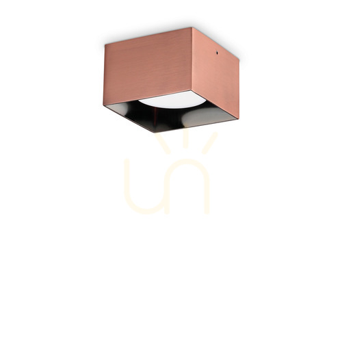 Verifica Plafonieră Ideallux SPIKE PL1 SQUARE RAME cupru metal GX53 10 cm 328812