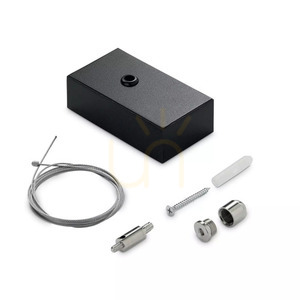 Cablu suspendare lustră Ideallux STEEL negru 2 m aluminiu 276304 small 1