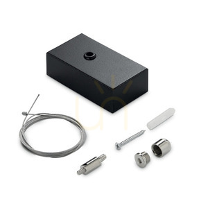Cablu suspendare lustră Ideallux STEEL negru 2 m aluminiu 276304 small 0