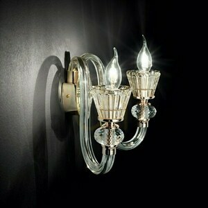 Aplica perete Ideallux Strauss AP2 aurie sticlă 2xE14 140599 1 Aplica perete Ideallux Strauss AP2 aurie sticlă 2xE14 140599 small 1