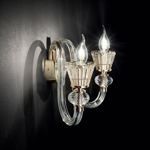 Aplica perete Ideallux Strauss AP2 aurie sticlă 2xE14 140599 2 Aplica perete Ideallux Strauss AP2 aurie sticlă 2xE14 140599 small 2