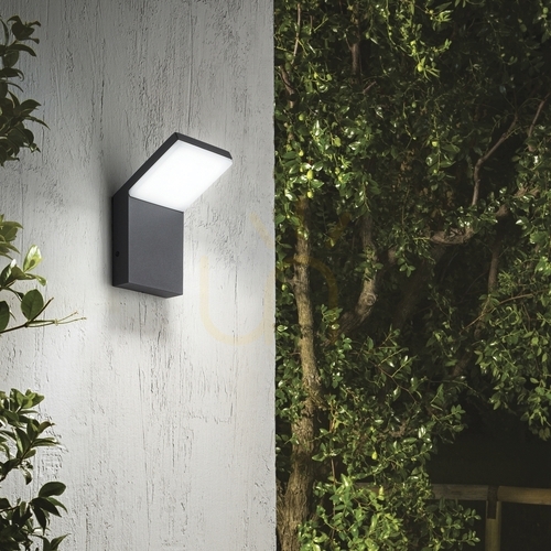 Verifica Lampă de perete exterior Ideallux STYLE Sensor antracit LED 9W 3000K 246864