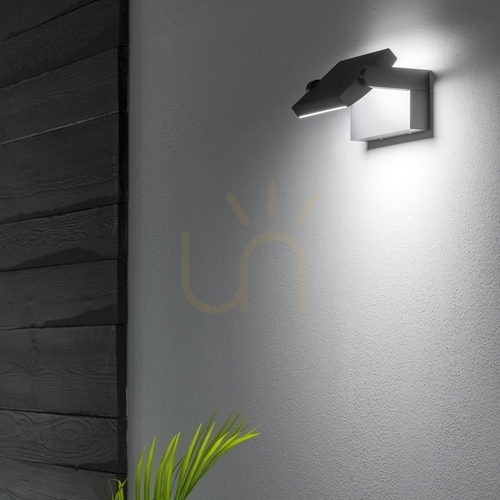 Verifica Aplică exterior LED Ideallux SWIPE AP Coffee maro 20.5W 307169
