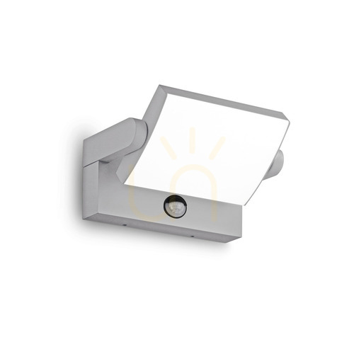 Verifica Aplică exterior LED cu senzor Ideallux SWIPE gri 21W 326870