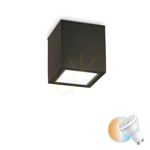 Verifica Plafonieră exterior Ideallux TECHO PL1 BIG negru GU10 IP54 15 cm 251530