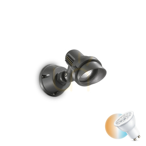 Verifica Aplică exterior Ideallux TERRA AP1 Small antracit GU10 25 cm 046181