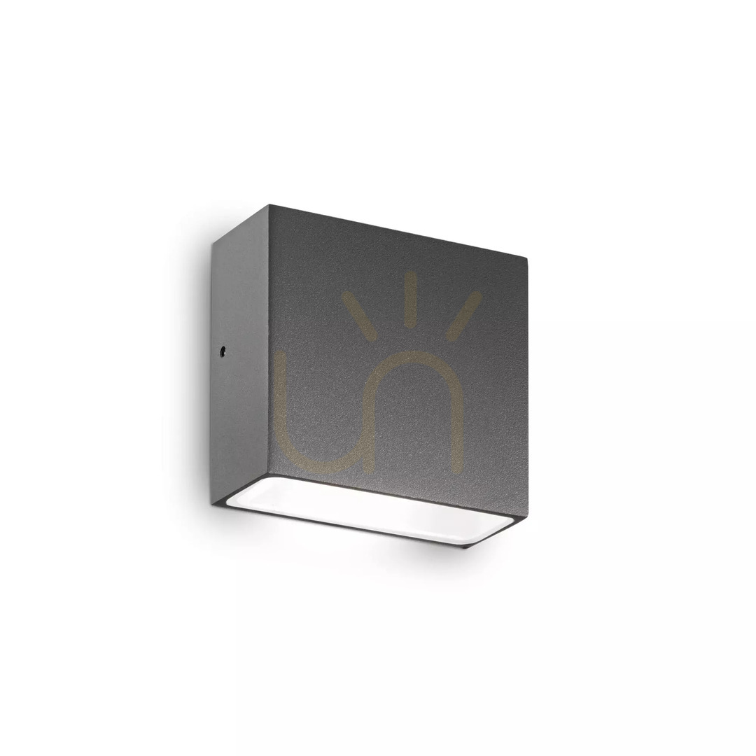 Vedere Lampă de perete exterior Ideallux Tetris AP1 antracit aluminiu G9 IP44 113753 Lampă de perete exterior Ideallux Tetris AP1 antracit aluminiu G9 IP44 113753