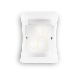 Aplică perete Ideallux Triplo AP2 albă sticlă 2xE27 026480 small 0