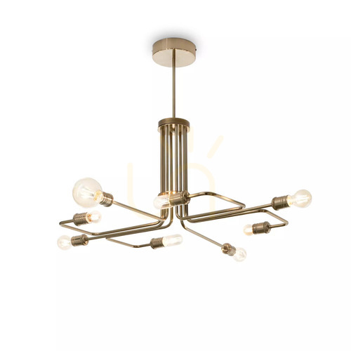 Verifica Lustră suspendată Ideallux Triumph SP8 alamă metal 92 cm 160269