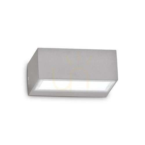 Verifica Aplică exterior Ideallux TWIN AP1 gri aluminiu G9 326979