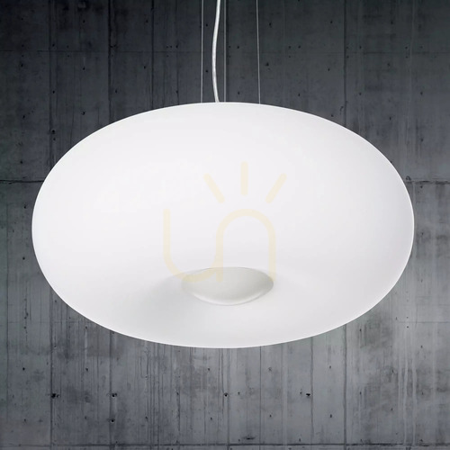 Verifica Lampă suspendată Ideallux ULISSE SP3 D42 albă din sticlă 095226