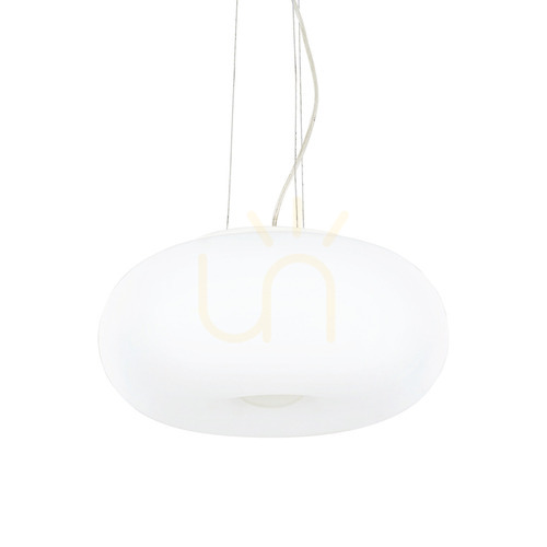 Verifica Lampă suspendată Ideallux ULISSE SP3 D42 albă din sticlă 095226