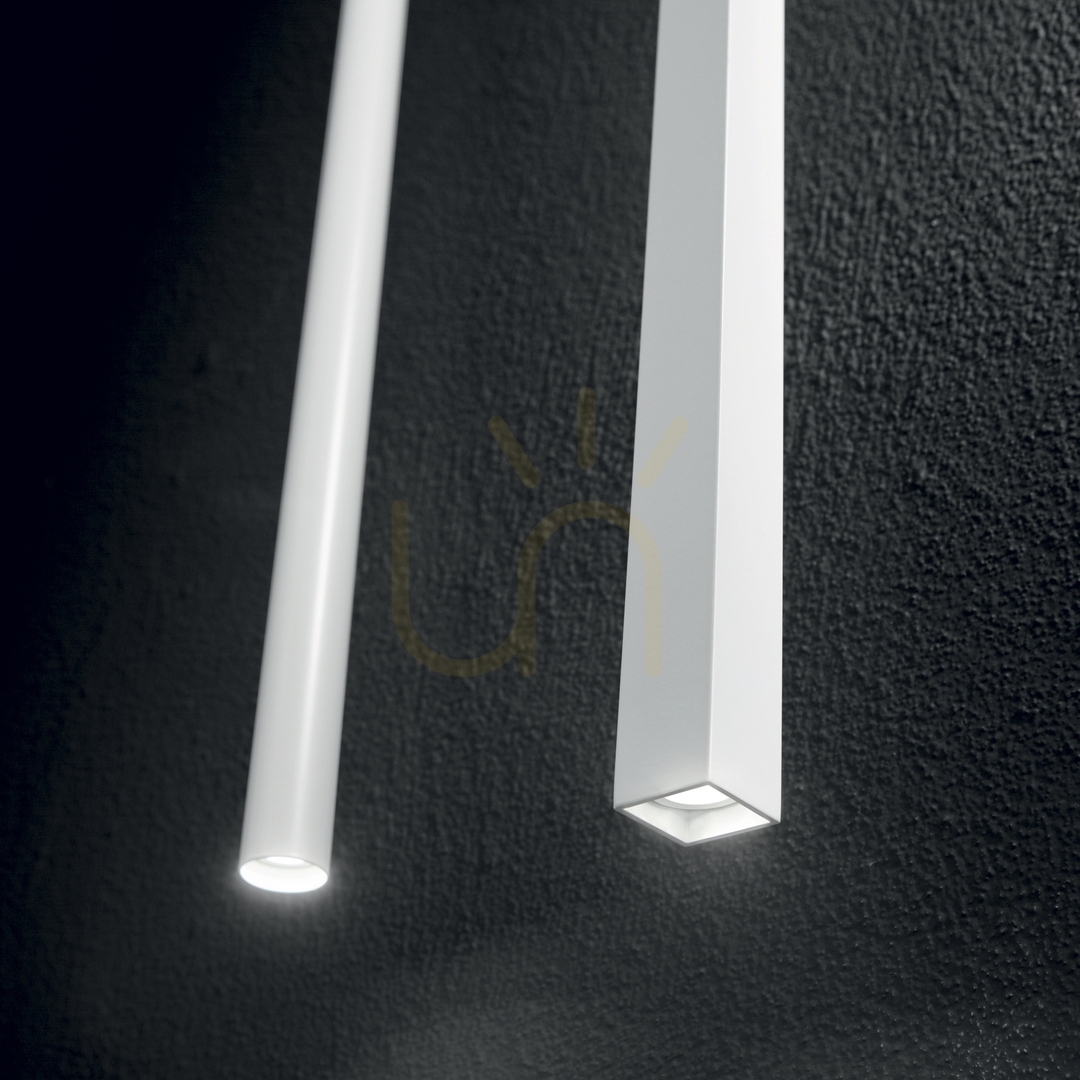 Vedere Lampă suspendată Ideallux Look Ultrathin albă LED 11,5W 3000K 156682 Lampă suspendată Ideallux Look Ultrathin albă LED 11,5W 3000K 156682