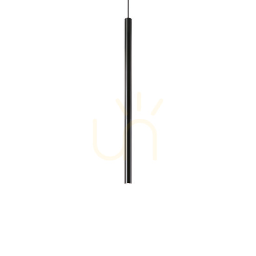 Verifica Lampă suspendată LED Ideallux Look negru metal 6 cm 11,5W 3000K 156699