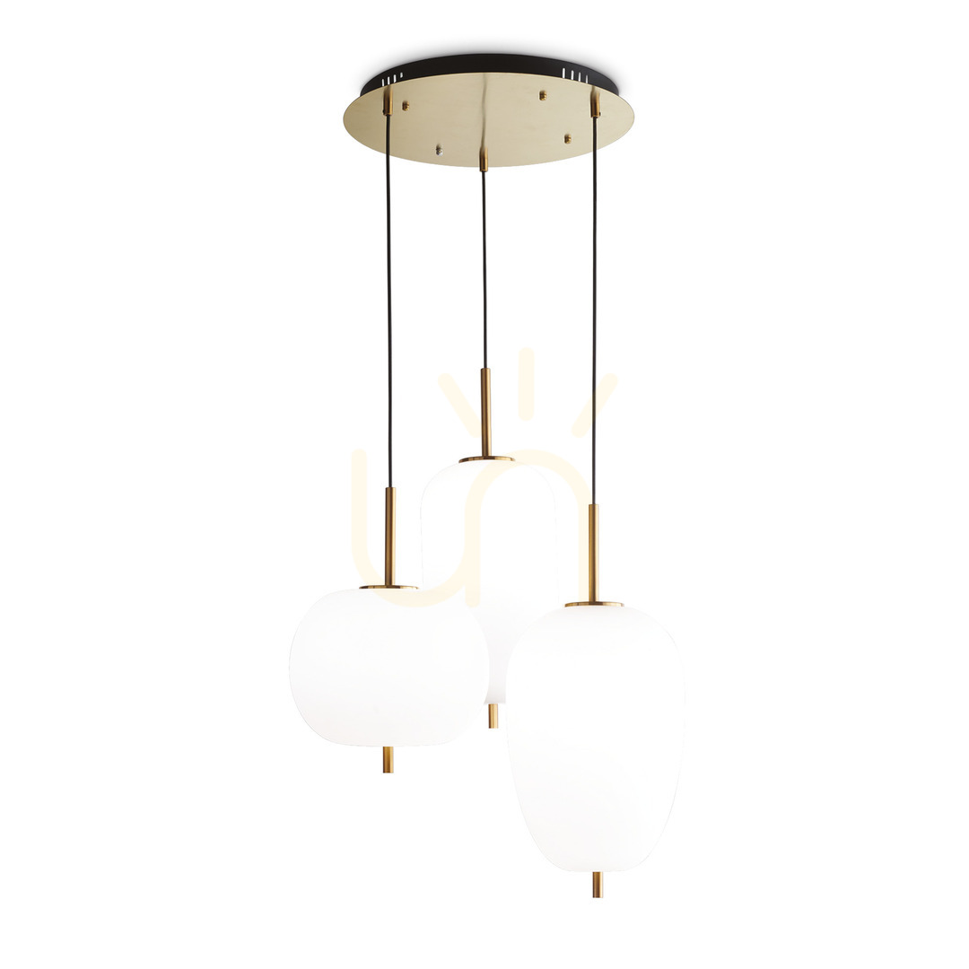 Verifica Lampă suspendată Ideallux UMILE SP3 albă sticlă metal LED 56W 63 cm 224541 Lampă suspendată Ideallux UMILE SP3 albă sticlă metal LED 56W 63 cm 224541