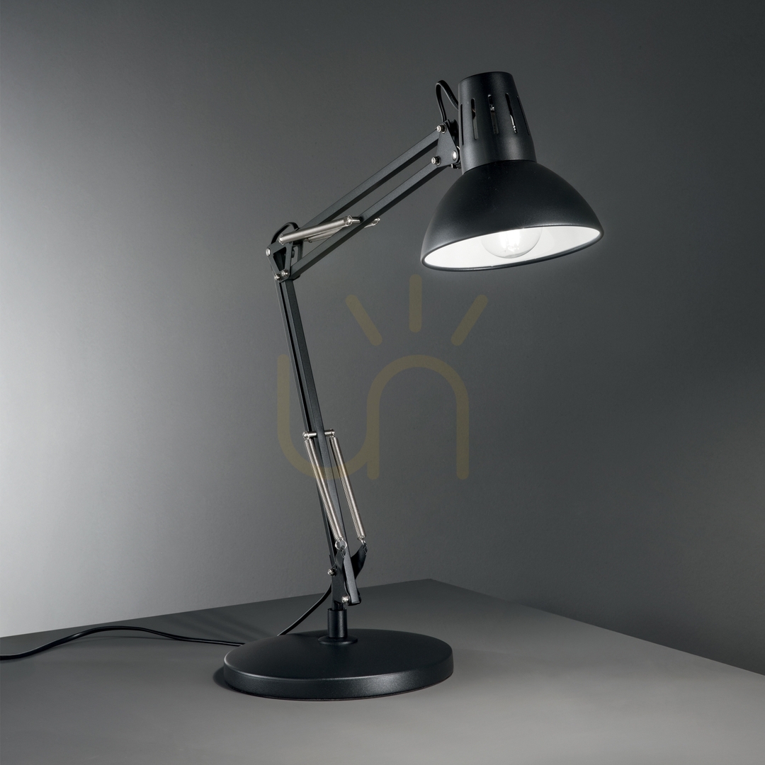 Vedere Lampă de masă Ideallux WALLY TL1 negru metal E27 58 cm 265278 Lampă de masă Ideallux WALLY TL1 negru metal E27 58 cm 265278