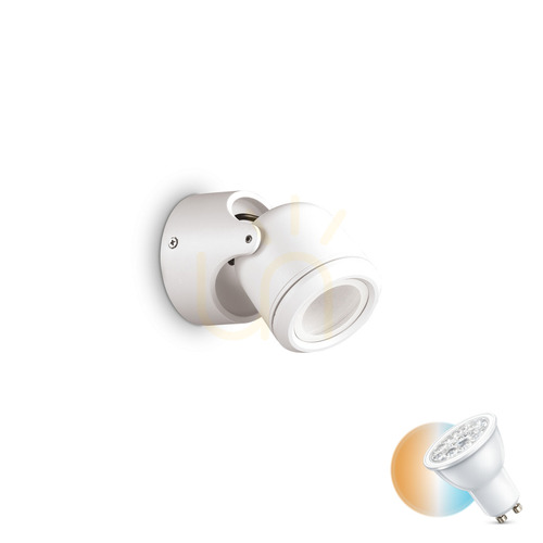 Verifica Aplică exterior Ideallux XENO AP1 albă GU10 IP44 aluminiu 129488