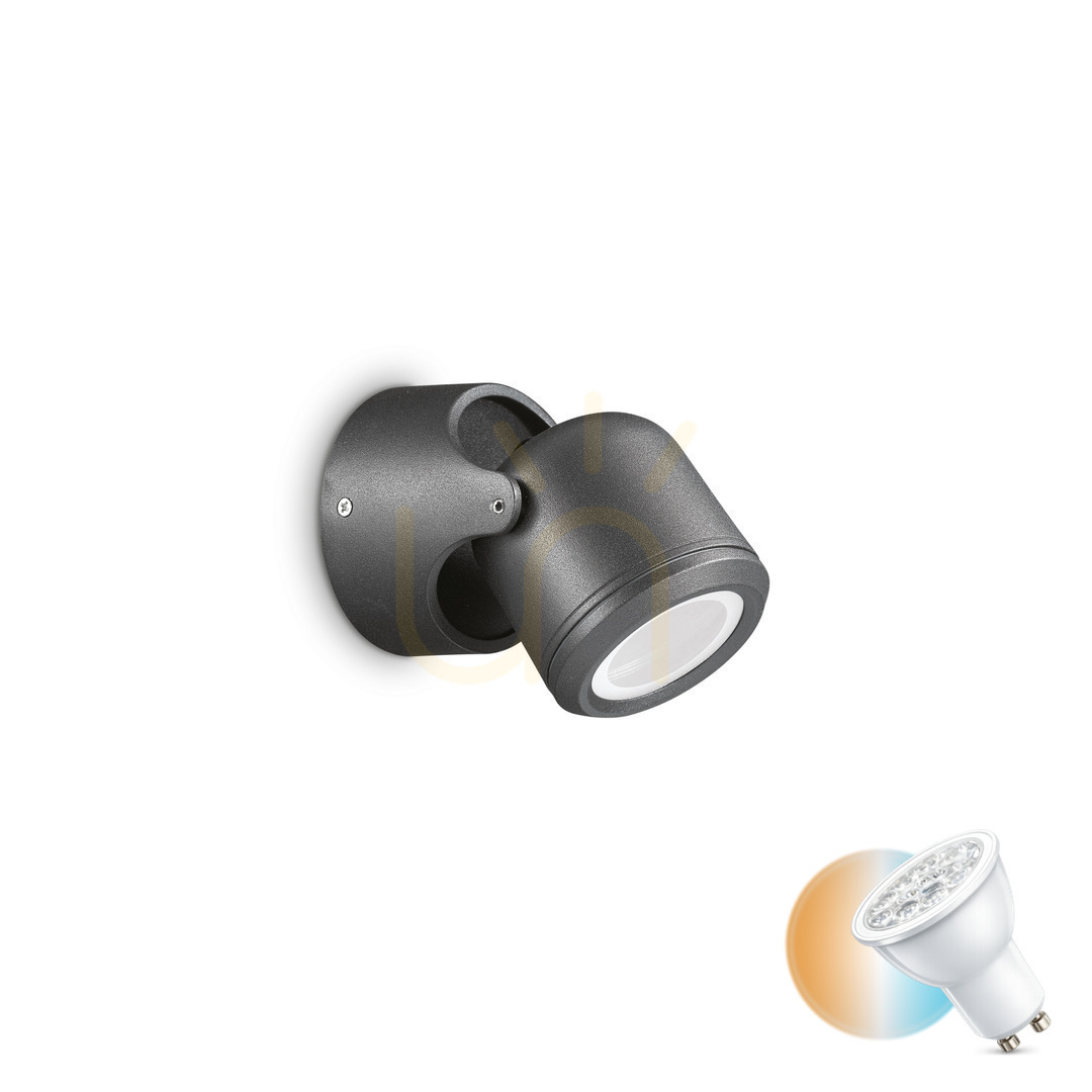 Verifica Aplică exterior Ideallux Xeno AP1 Nero negru GU10 aluminiu IP44 129464 Aplică exterior Ideallux Xeno AP1 Nero negru GU10 aluminiu IP44 129464