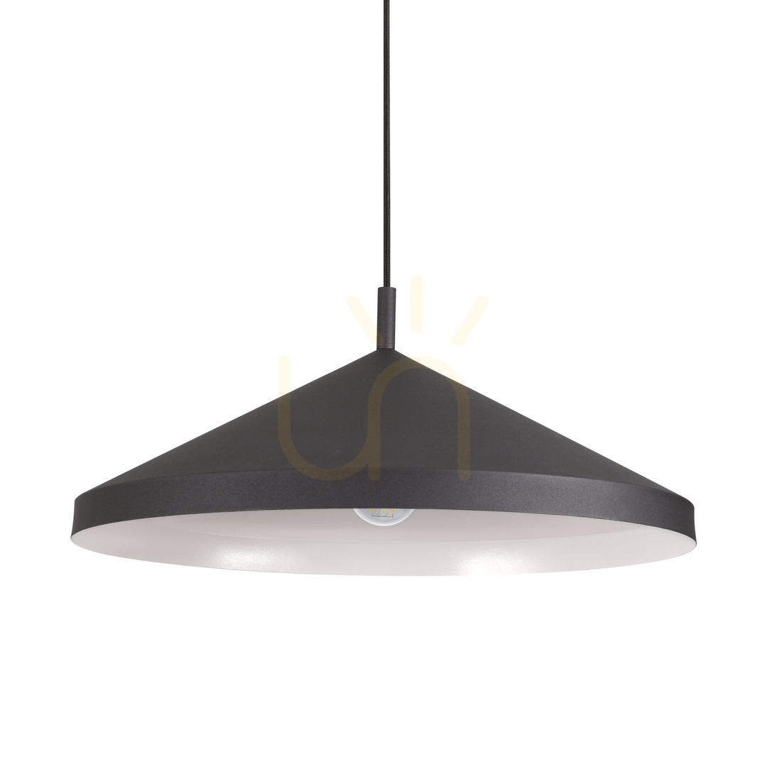 Lustră suspendată Ideallux YURTA SP1 D50 neagră metal 50 cm E27 281582