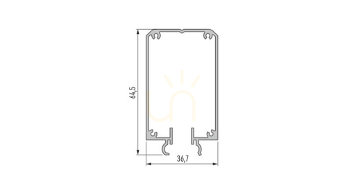 Verifica Profil de montaj LUMINES TALIA M2 argintiu eloxat 1 m 10-0354-10