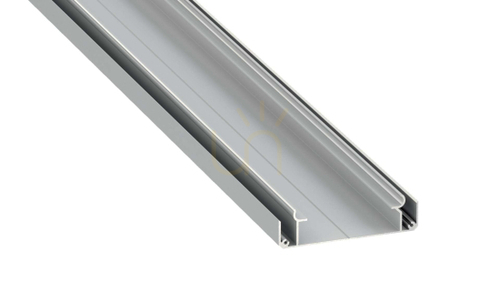 Verifica LUMINI profil tip Largo M1 anodizat argintiu. 2 m