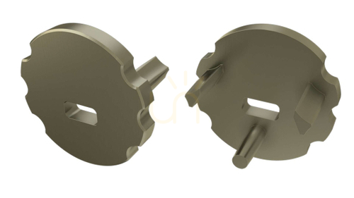 Verifica Capac de capăt cu orificiu pentru profil LED LUMINES MICO, ABS, inox, 12-0983-00