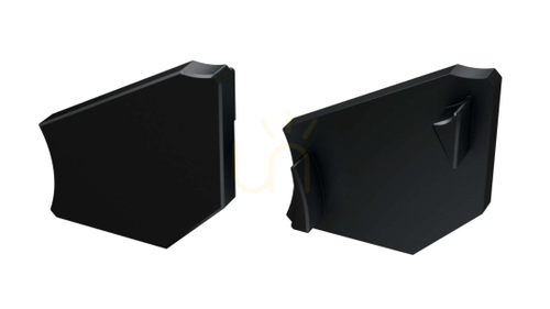 Verifica Conector de obturare ALU pentru LED LUMINARE profil H negru stânga