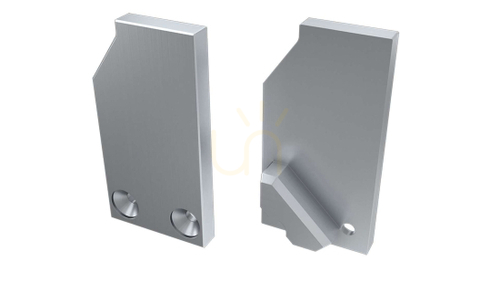 Verifica Capac terminal din aluminiu, dreapta, Lumines I6, argintiu, pentru sticlă de 8 mm
