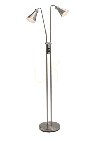 Verifica Lampadar Markslojd Odense gri metal 2xE14 150 cm 102241