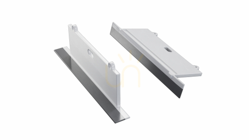 Verifica Capac terminal din aluminiu alb, cu orificiu, pentru Lumines SORGA 12-0651-10