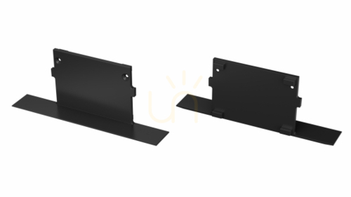 Verifica Capac de capăt din aluminiu negru lăcuit pentru profil LED LUMINES TALIA M4, model simplu