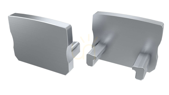 Verifica Capac de capăt din aluminiu LUMINES A HIGH argintiu fără orificiu Capac de capăt din aluminiu LUMINES A HIGH argintiu fără orificiu