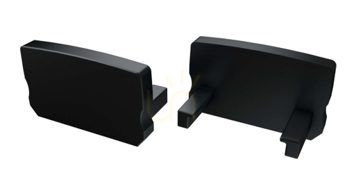 Verifica Capac terminal ALU pentru profil LED LUMINES D HIGH, negru