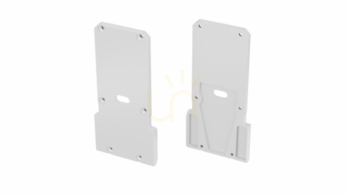 Verifica Conector ALU LUMINES DOPIO + Talia M2 alb cu gaură
