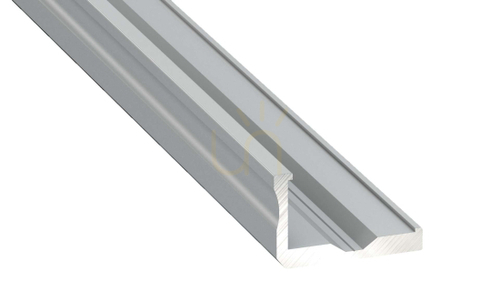 Verifica Profil LED LUMINES tip F anodizat argintiu 2 m
