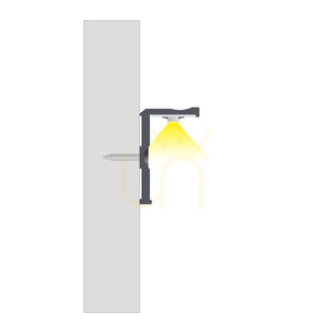 Profil LED pentru rafturi și dulapuri LUMINES E, alb lăcuit, 2,02 m small 5