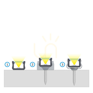 Profil LED din aluminiu LUMINES X, inox anodizat, 2,02 m small 6