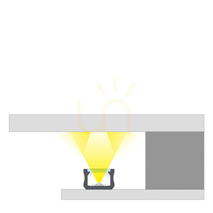 Profil LED din aluminiu LUMINES X, inox anodizat, 2,02 m small 7